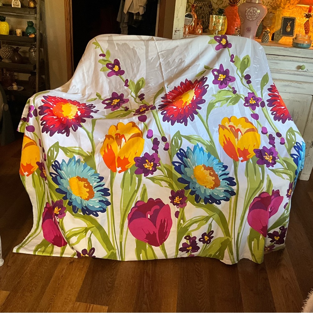 Cynthia Rowley fabric shower curtain